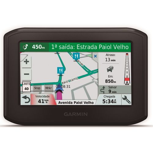 Navegador de Motos com GPS Garmin Zumo 396LM com tela de 4,3" e Atualização de Mapa Vitalício
