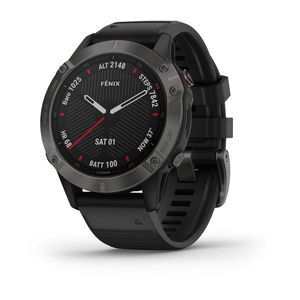 Relógio Garmin Fênix 6 com Monitor Cardíaco de Pulso e GPS