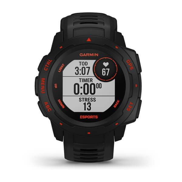 Relogio-Garmin-Instinct-Esports-Edition-Preto-Lava-com-Monitor-Cardiaco-de-Pulso-e-GPS