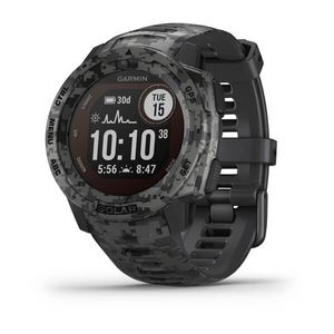 Relógio Garmin Instinct Solar com Monitor Cardíaco de Pulso e GPS