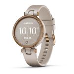 Relogio-Garmin-Lily-Dourado-Rose-Pulseira-Bege-de-Silicone-Monitor-de-Atividades-