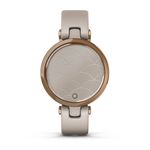 Relogio-Garmin-Lily-Dourado-Rose-Pulseira-Bege-de-Silicone-Monitor-de-Atividades-