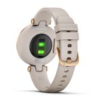 Relogio-Garmin-Lily-Dourado-Rose-Pulseira-Bege-de-Silicone-Monitor-de-Atividades-