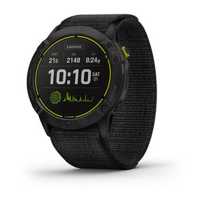 Relógio Garmin Enduro Preto Pulseira Preta Loop Monitor Cardíaco de Pulso com GPS