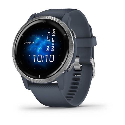 Relógio Garmin Venu 2 Azul Granito WW Monitor Cardíaco de Pulso com GPS