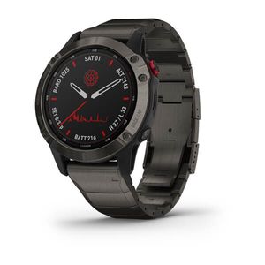 Relógio Garmin Fênix 6 Solar com Monitor Cardíaco de Pulso e GPS