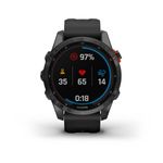 Smartwatch-Garmin-Fenix-7S-Solar-Cinza-com-Pulseira-Preta
