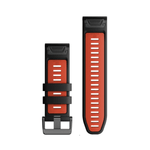 Pulseira-Garmin-QuickFit-26-Fenix-6X---EpixPro51mm---Enduro----Instinct-2X-Preto-com-Vermelho-Silicone