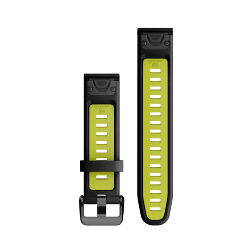 Pulseira-Garmin-QuickFit-20-para-Fenix-6S---7S---EpixPro42mm---Instinct-2S-Preto-com-Amarelo-Silicone