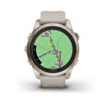 RelogioGarminFenix7SProSafiraSolarDouradocpulseiraCinzacomMonitorCardiacodePulsoeGPS