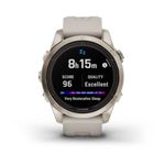 RelogioGarminFenix7SProSafiraSolarDouradocpulseiraCinzacomMonitorCardiacodePulsoeGPS