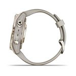 RelogioGarminFenix7SProSafiraSolarDouradocpulseiraCinzacomMonitorCardiacodePulsoeGPS