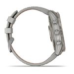 Relógio Garmin Fenix 7X Pro Safira Solar Titânio c/ pulseira Cinza/Laranja com Monitor Cardíaco de Pulso e GPS