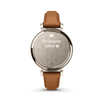 Relógio Garmin Lily 2 Classic (2024)  Dourado Pulseira Marrom de Couro com Monitor de Atividades010-02839-02.3