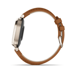 Relógio Garmin Lily 2 Classic (2024)  Dourado Pulseira Marrom de Couro com Monitor de Atividades010-02839-02.7