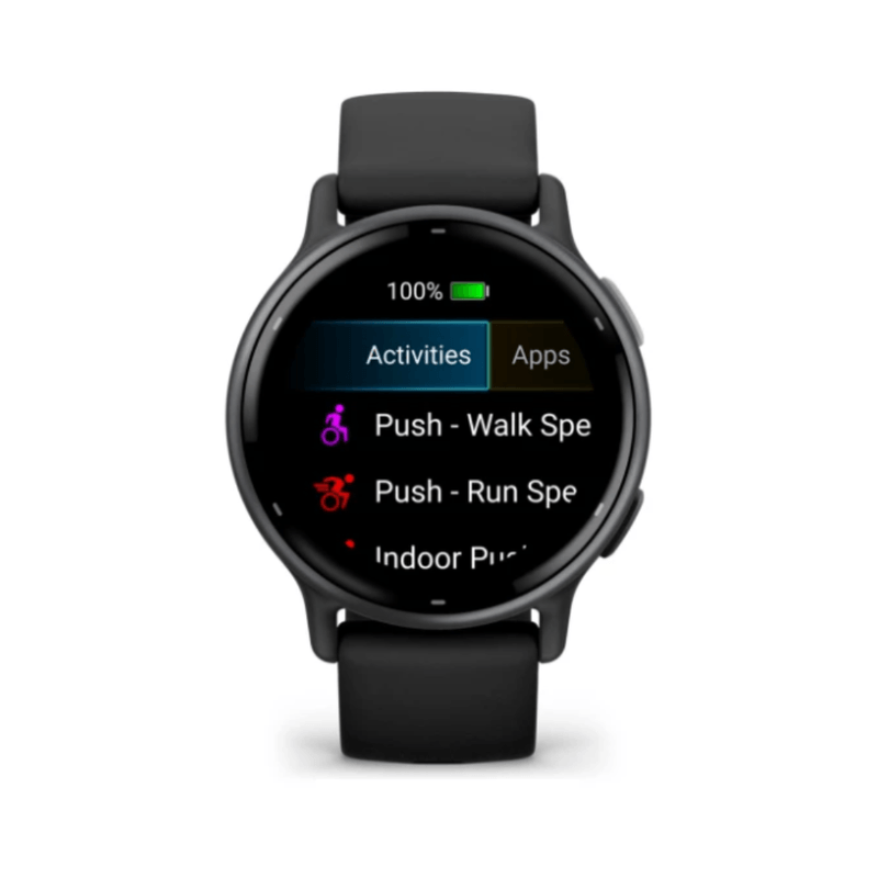 Relógio Garmin vivoactive 5 Preto com pulseira de silicone Preta010-02862-10.5