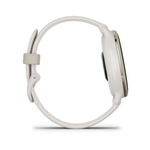 Relógio Garmin vivoactive 5 Dourado com pulseira de silicone Marfim010-02862-11.4