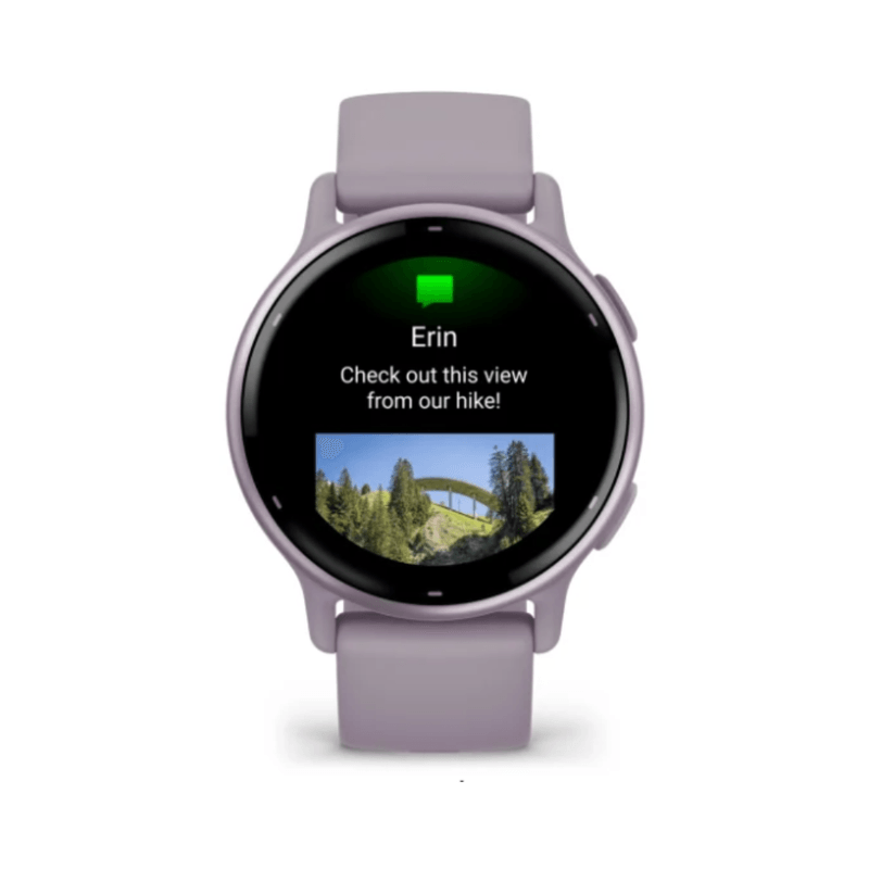 Relógio Garmin vivoactive 5 Orquídea com pulseira de silicone Orquídea010-02862-13.1