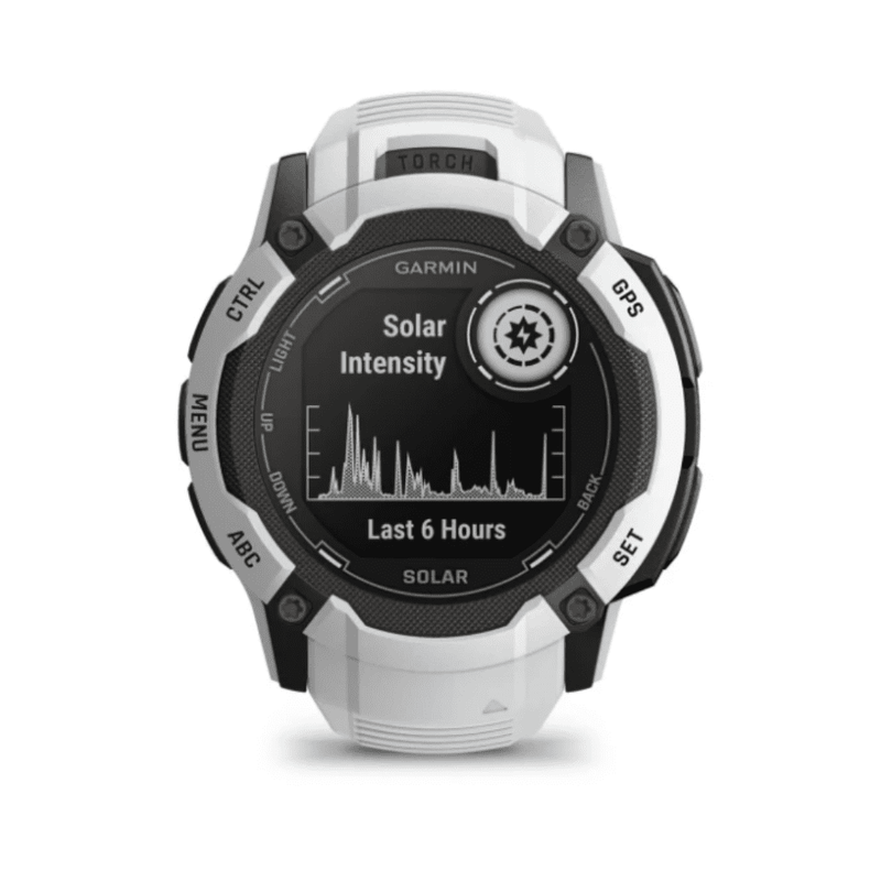 Relógio Garmin Instinct 2X Solar Branco com Monitor Cardíaco de Pulso e GPS010-02805-14.1