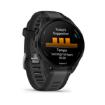 Relógio Garmin Forerunner 165 Preto e Cinza Ardosia WW com Monitor Cardíaco de Pulso e GPS010-02863-20.2