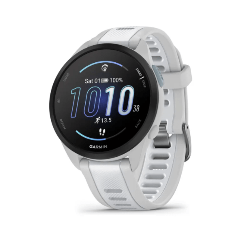 Relógio Garmin Forerunner 165 Music Cinza e Branco WW com Monitor Cardíaco de Pulso e GPS010-02863-31