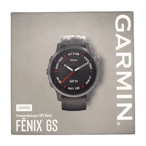 Outlet Monitor Cardíaco de Pulso com GPS Garmin Fenix 6S Safira  Cinza de Carbono c/ pulseira Preta
