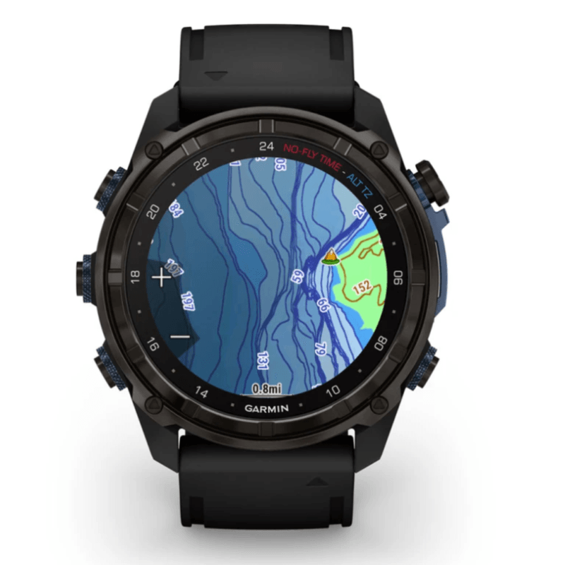 Relogio-Garmin-Descent-Mk3i-com-Monitor-Cardiaco-de-Pulso-e-GPS-Cinza-Carbono-DLC-Ti-Preto-EMEA