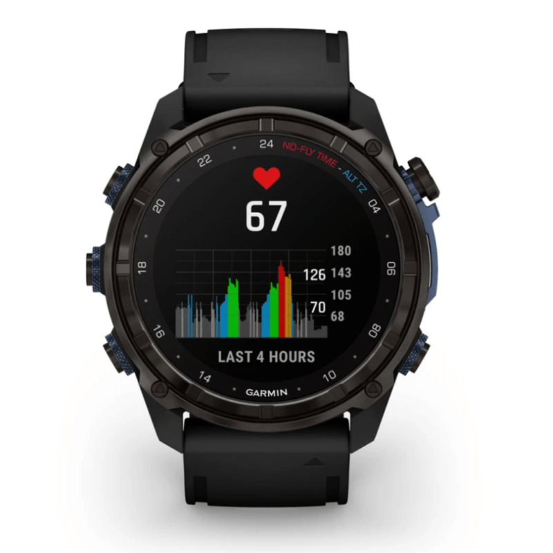 Relogio-Garmin-Descent-Mk3i-com-Monitor-Cardiaco-de-Pulso-e-GPS-Cinza-Carbono-DLC-Ti-Preto-EMEA