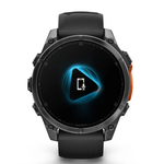 Relogio-Garmin-Fenix-8-Cinza-Ardosia-com-Pulseira-de-Silicone-Preta