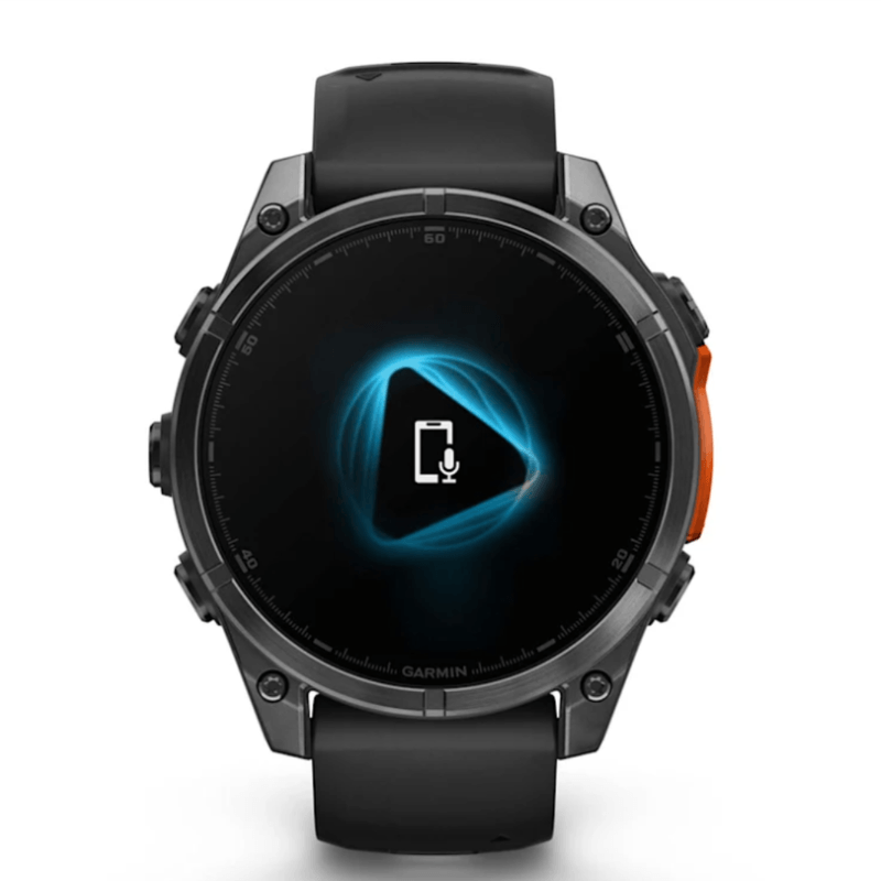 Relogio-Garmin-Fenix-8-Cinza-Ardosia-com-Pulseira-de-Silicone-Preta