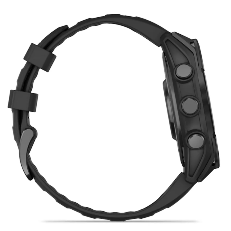 Relogio-Garmin-Fenix-8-Cinza-Ardosia-com-Pulseira-de-Silicone-Preta