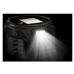 Relogio-Garmin-Fenix-8-Safira-Carbon-Gray-DLC-Titanio-com-Pulseira-de-Silicone-Preta-com-Cinza