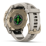 Relogio-Garmin-Fenix-8S-Safira-Ouro-Suave-com-Pulseira-de-Silicone-Cinza-com-Arenito
