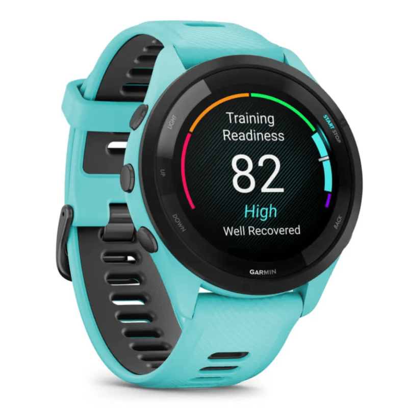 Relogio-Garmin-Forerunner-265-Music--Azul-EU-PAC-com-Monitor-Cardiaco-de-Pulso-e-GPS