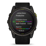 Relogio-Garmin-Enduro-3-Carbon-Gray-DLC-Titanio-com-Pulseira-Ultrafit-Nylon-Preta