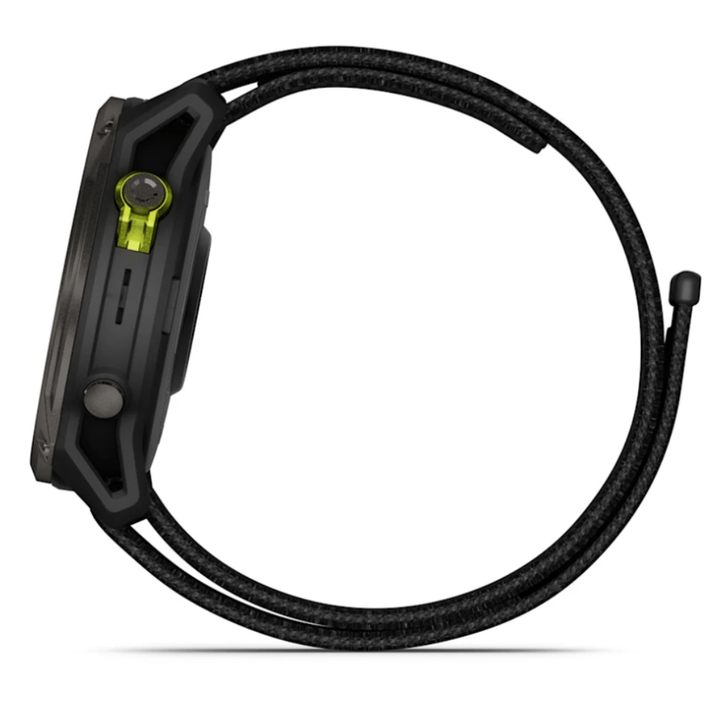 Relogio-Garmin-Enduro-3-Carbon-Gray-DLC-Titanio-com-Pulseira-Ultrafit-Nylon-Preta
