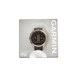 Outlet Monitor Cardíaco de Pulso com GPS Garmin epix Gen 2  Cinza com Pulseira de Silicone Cinza