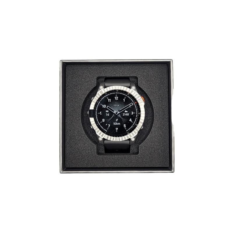 Outlet-Monitor-Cardiaco-de-Pulso-com-GPS-Garmin-epix-Gen-2--Cinza-c--pulseira-de-silicone-Cinza