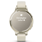 Relogio-Garmin-Lily-2-Active-Lunar-Gold-Pulseira-Branca-de-Silicone-com-Monitor-Cardiaco-de-Pulso-e-GPS