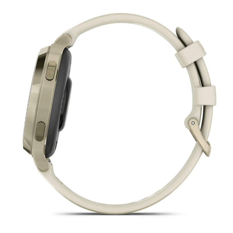 Relogio-Garmin-Lily-2-Active-Lunar-Gold-Pulseira-Branca-de-Silicone-com-Monitor-Cardiaco-de-Pulso-e-GPS