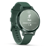 Relogio-Garmin-Lily-2-Active-Verde-Jasper-Pulseira-Verde-Jasper-de-Silicone-com-Monitor-Cardiaco-de-Pulso-e-GPS