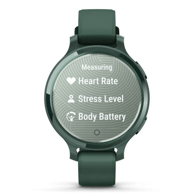 Relogio-Garmin-Lily-2-Active-Verde-Jasper-Pulseira-Verde-Jasper-de-Silicone-com-Monitor-Cardiaco-de-Pulso-e-GPS