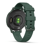 Relogio-Garmin-Lily-2-Active-Verde-Jasper-Pulseira-Verde-Jasper-de-Silicone-com-Monitor-Cardiaco-de-Pulso-e-GPS