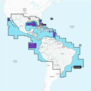 SD Card Mapa Garmin Carta Náutica Garmin Navionics+ Nvsa004L - Mexico Caribe E Brasil